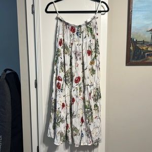 Flowy floral skirt